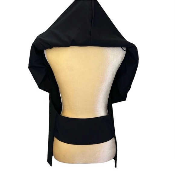 Vince Camuto Milano Twill Cape Jacket Size 12 Black Blazer Suit Coat New NWT - Picture 6 of 9